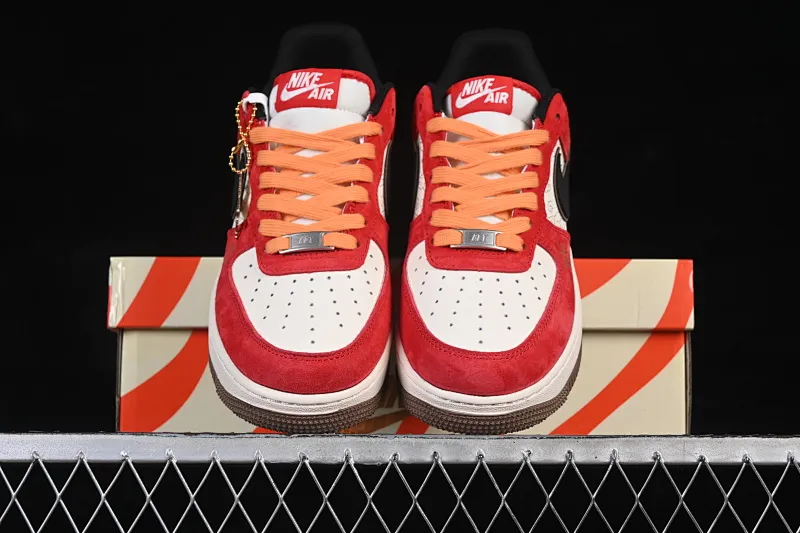 All Categories Nk Air Force 1 Air Force Series Nk Air Force 1 Low Air Force Low Nike Air Force 1'07 Low Year of the Horse New Year White Red Gold Splashed Ink Air Force One Low Casual Shoes JP2026-157